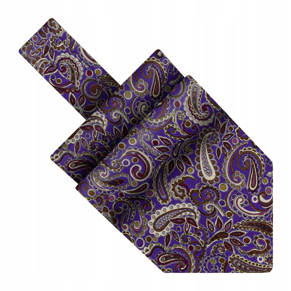 Bavlněný fular fialový paisley Em
