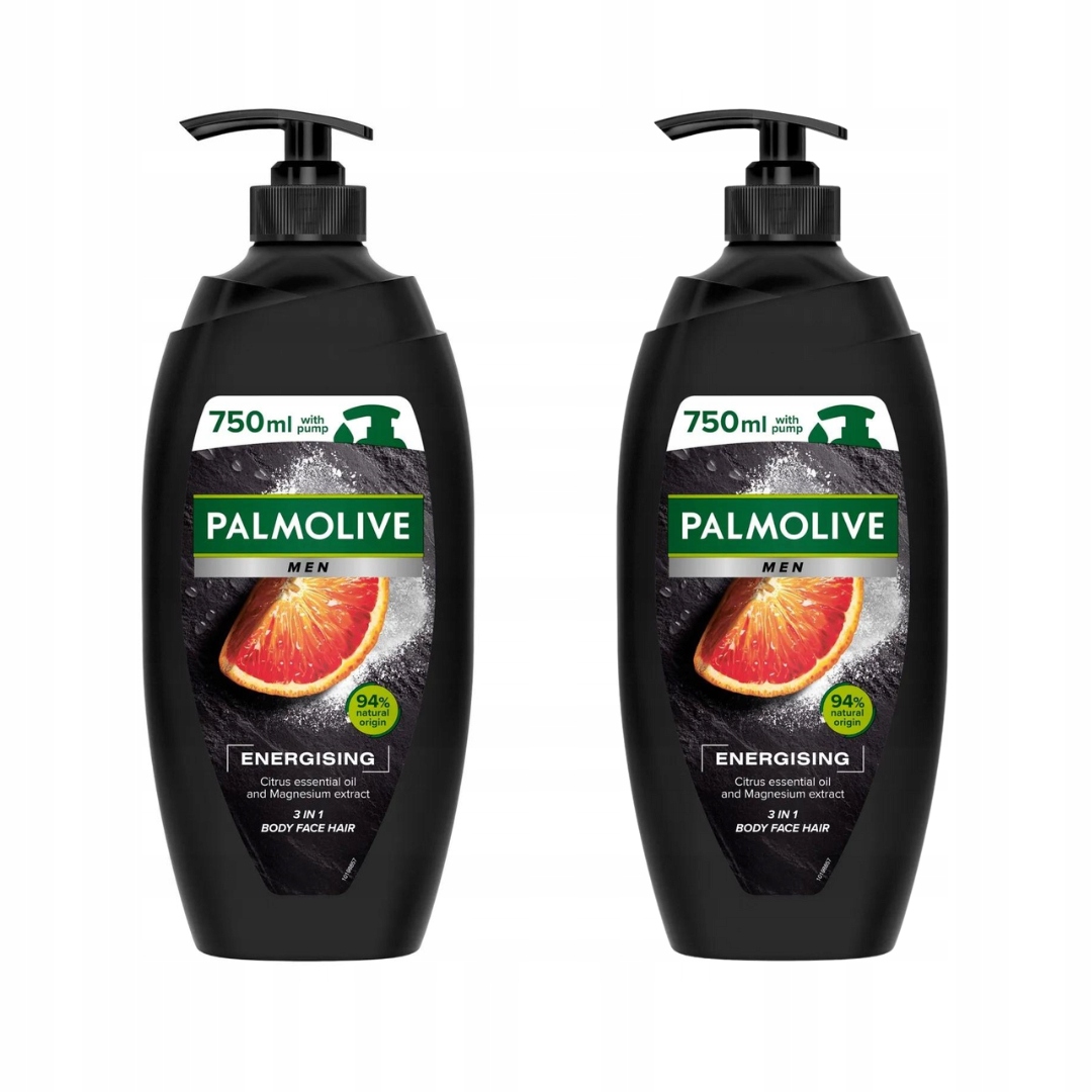 Żel pod prysznic Palmolive Men 3w1 Energizing 750 ml x2