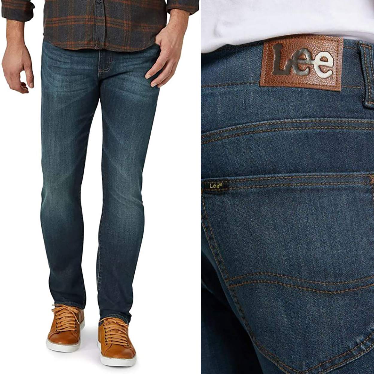 Lee Slim Fit Extreme Motion pohodlné přiléhavé džínové kalhoty W38 L34
