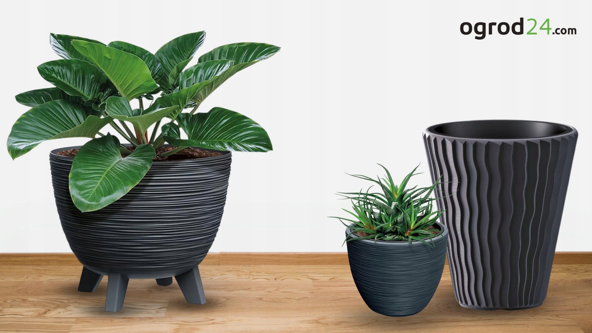 Doniczka Heos ECO Wood - Naturo, Średnica: 569 [mm] Głębokość produktu 56.9 cm