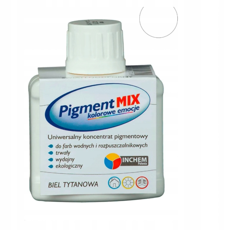 

Inchem Pigment Mix barwnik do farb Biel Tytan 80ml