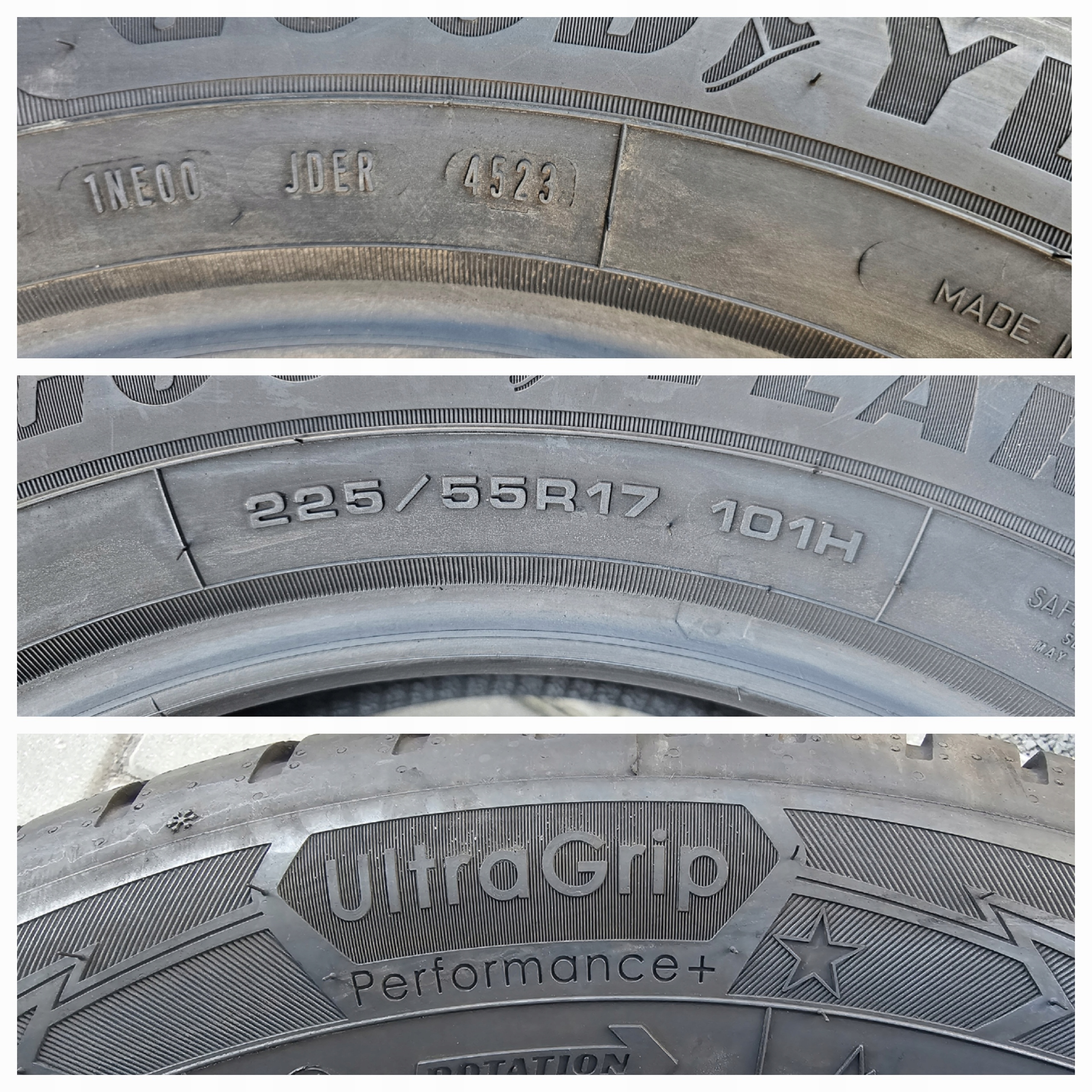Goodyear Ultra Grip Performance + 225/55R17 101 H BMW Marka Goodyear
