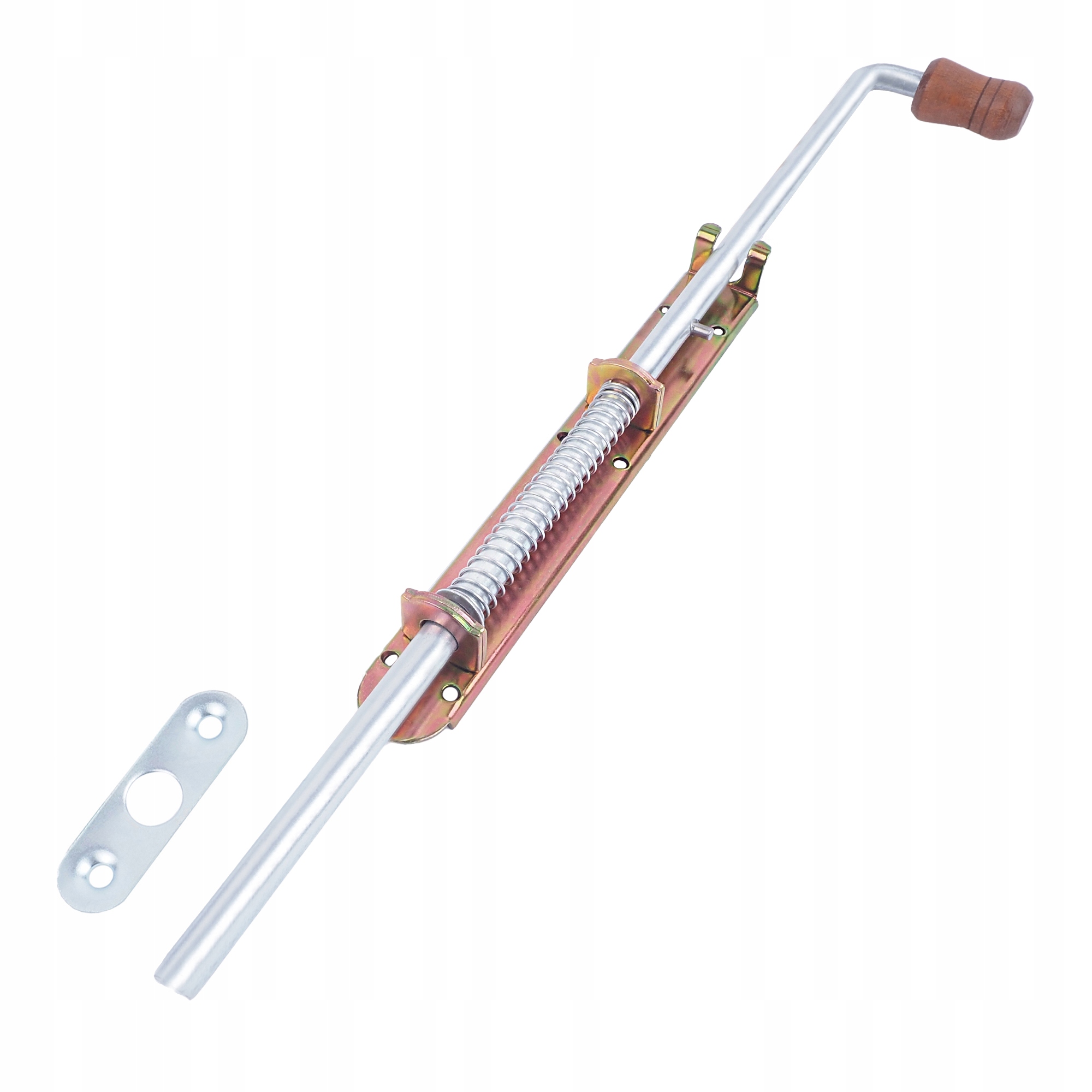 ZASUWA SPRĘŻYNOWA 600mm WĄSKA RYGIEL DŁUGI Marka Bauster