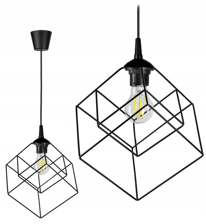 Lampa Sufitowa Żyrandol Druciany DRUT Loft LED HIT