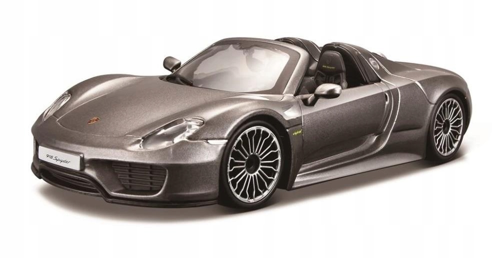 Porsche 918 Spyder 1:24 Šedá Bburago