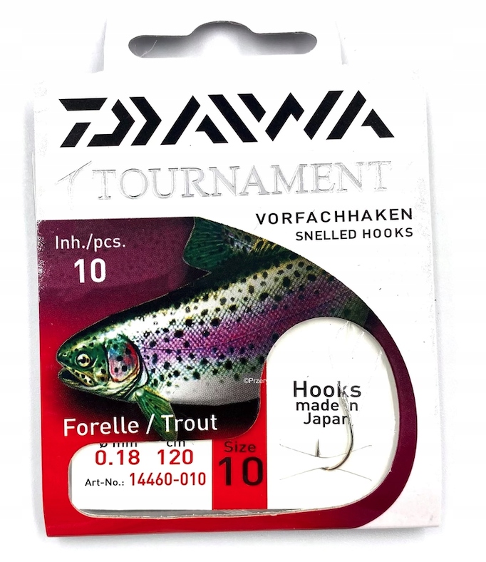Daiwa Tourn. Przypon Pstrąg R10 Hak 10SZT.