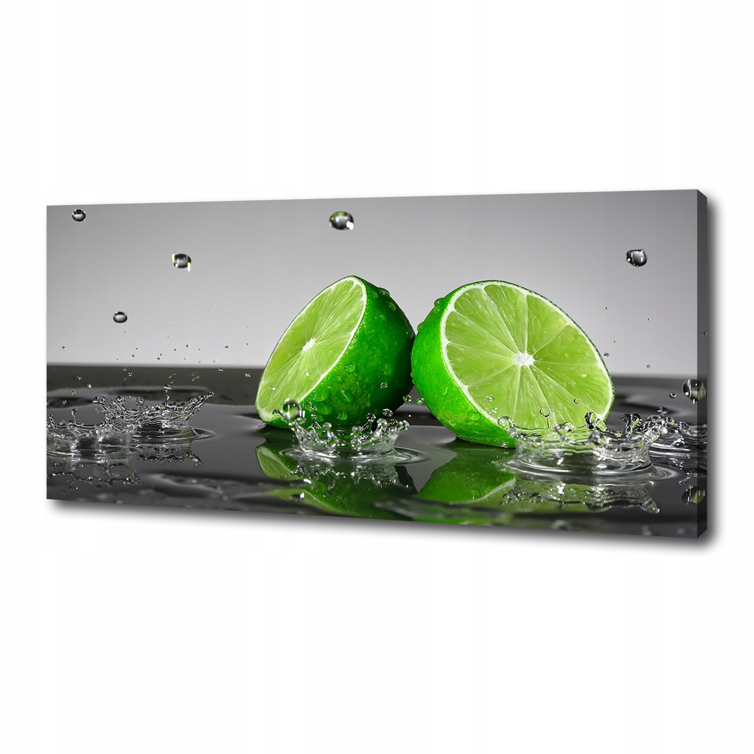 

Foto obraz na płótnie Limonka w wodzie 125x50 cm