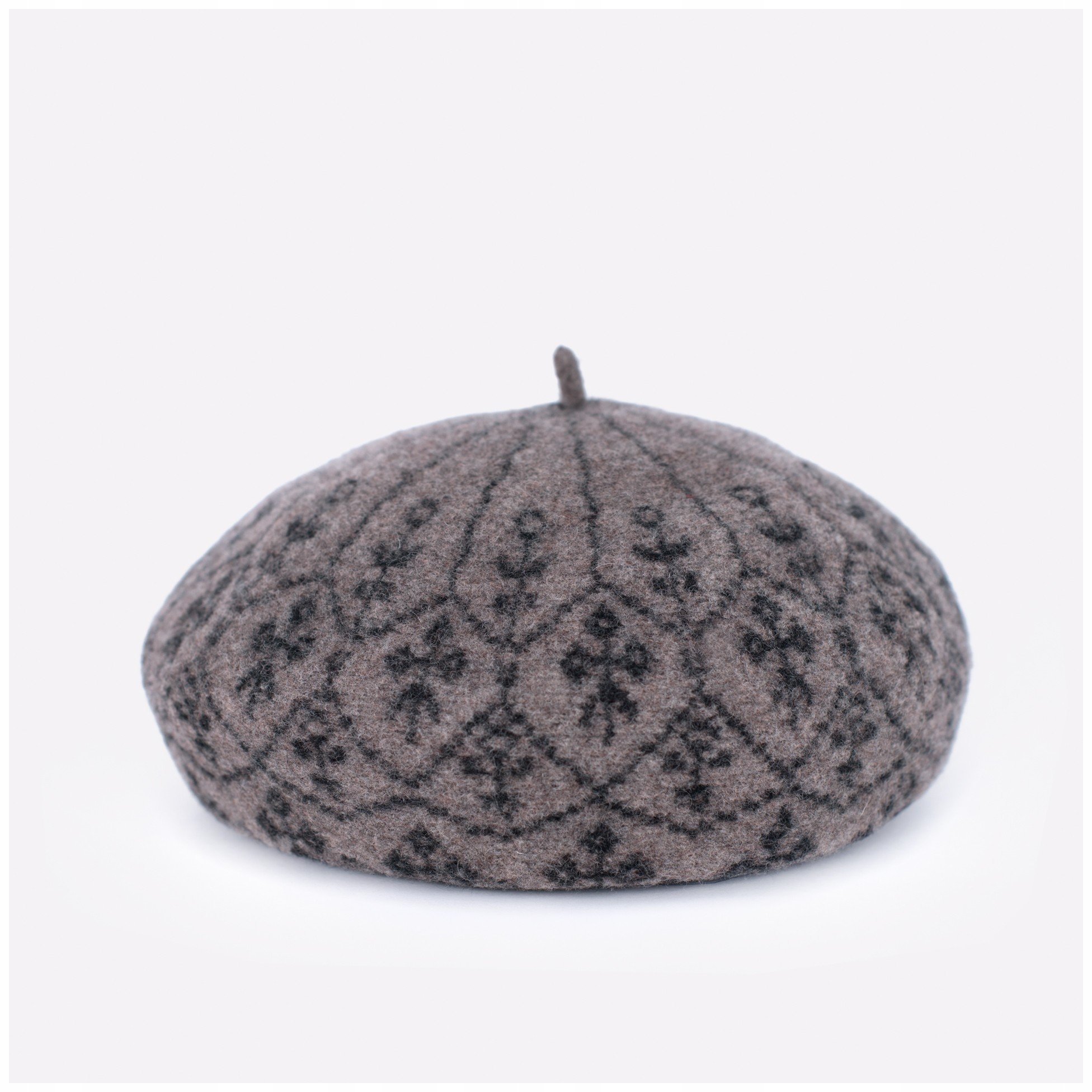 

Szaleo piękny Beret Kopuła Wełna cz18345-1