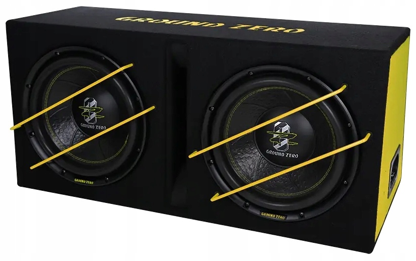 Ground Zero Gzib 2.12SPL 2x subwoofer 30 cm, moc 1000W Rms 2000W Spl
