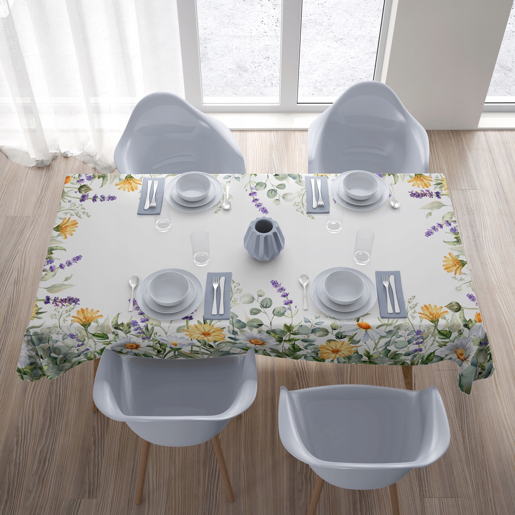 OBRUS PLAMOODPORNY NA STÓŁ 140X220 GCM GŁADKI MATOWY GRUBY DEKORACYJNY Długość (cm) 220 cm