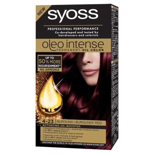 

Syoss Oleo Intense farba 4-23 Burgundowa