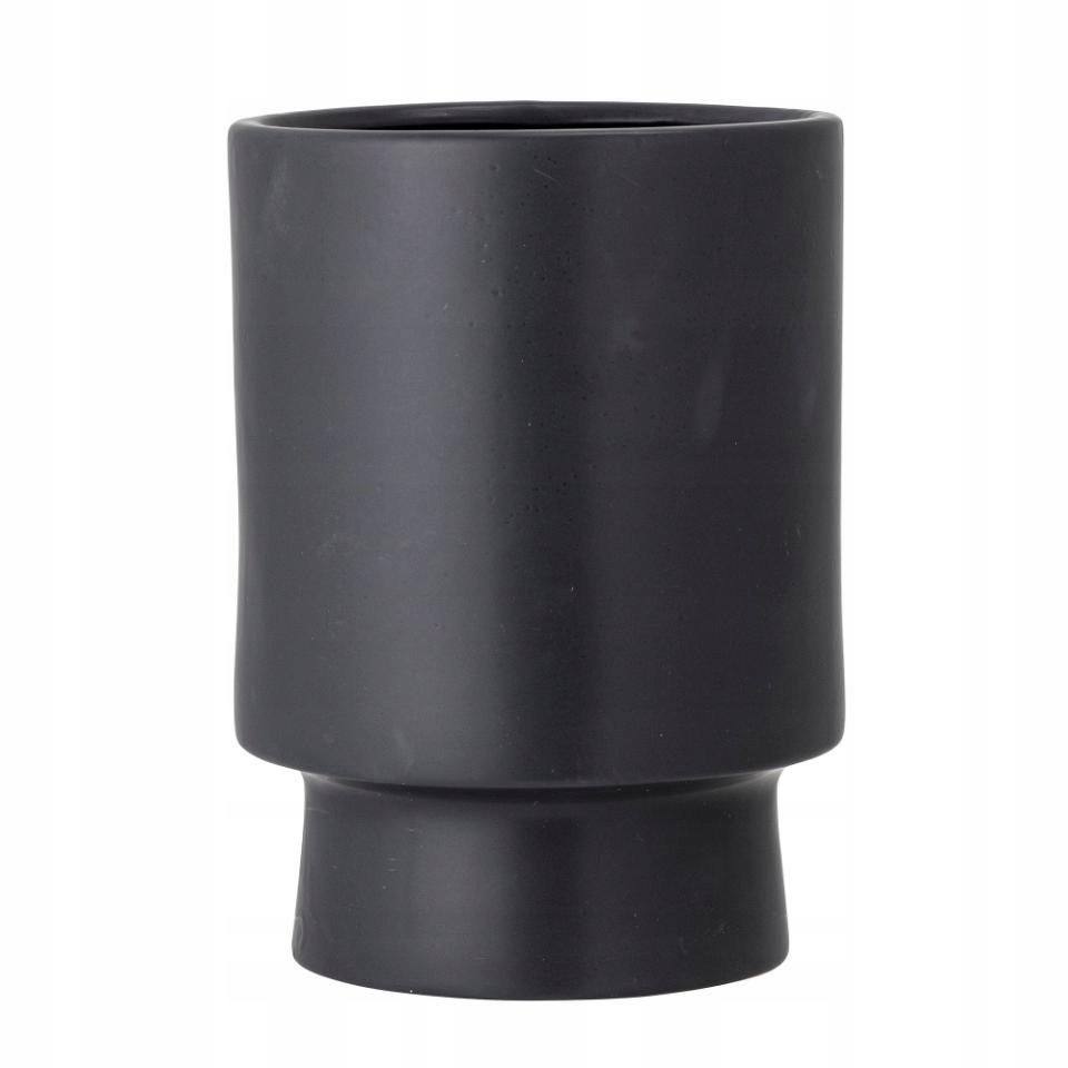 Bloomingville Mac Keramický kvetináč 33,5 cm Čierna matná