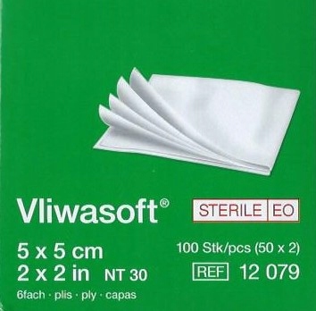 

L&r Vliwasoft 5 x 5cm, 50 x 2szt. jałowe 6w