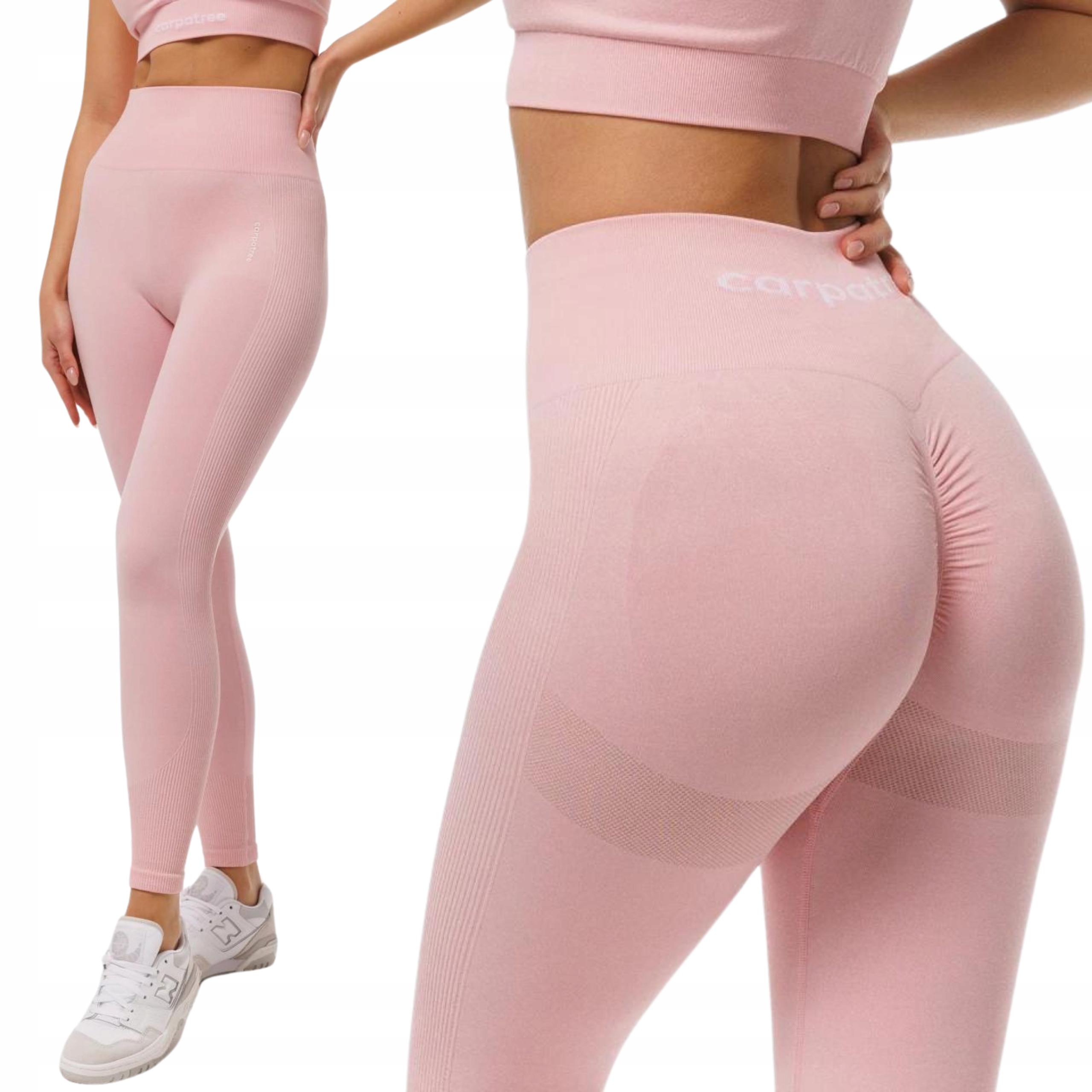 CARPATREE LEGGINSY DAMSKIE SPORTOWE GETRY WYSOKI STAN PUSH UP ALLURE CANDY