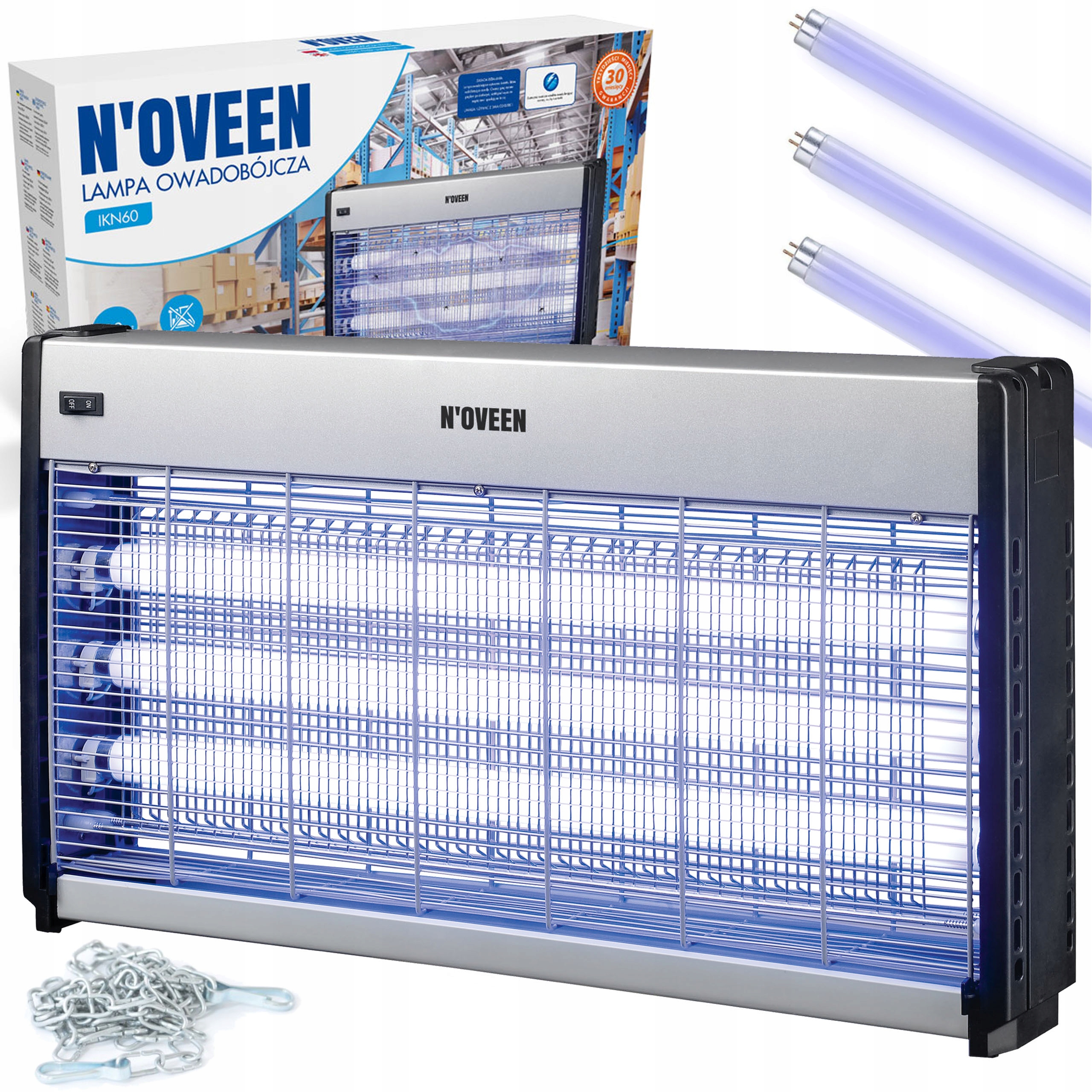 Lampa Owadobójcza Łapka Skuteczna Uv Komary Muchy Owady Profesjonalna XXL