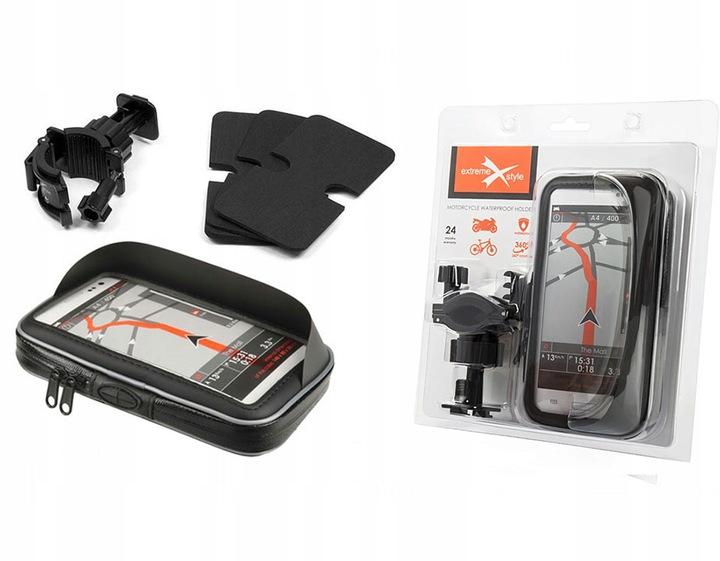 Uchwyt motocyklowy z etui na telefon - typ: 148-shield z daszkiem Waga produktu z opakowaniem jednostkowym 0.15 kg