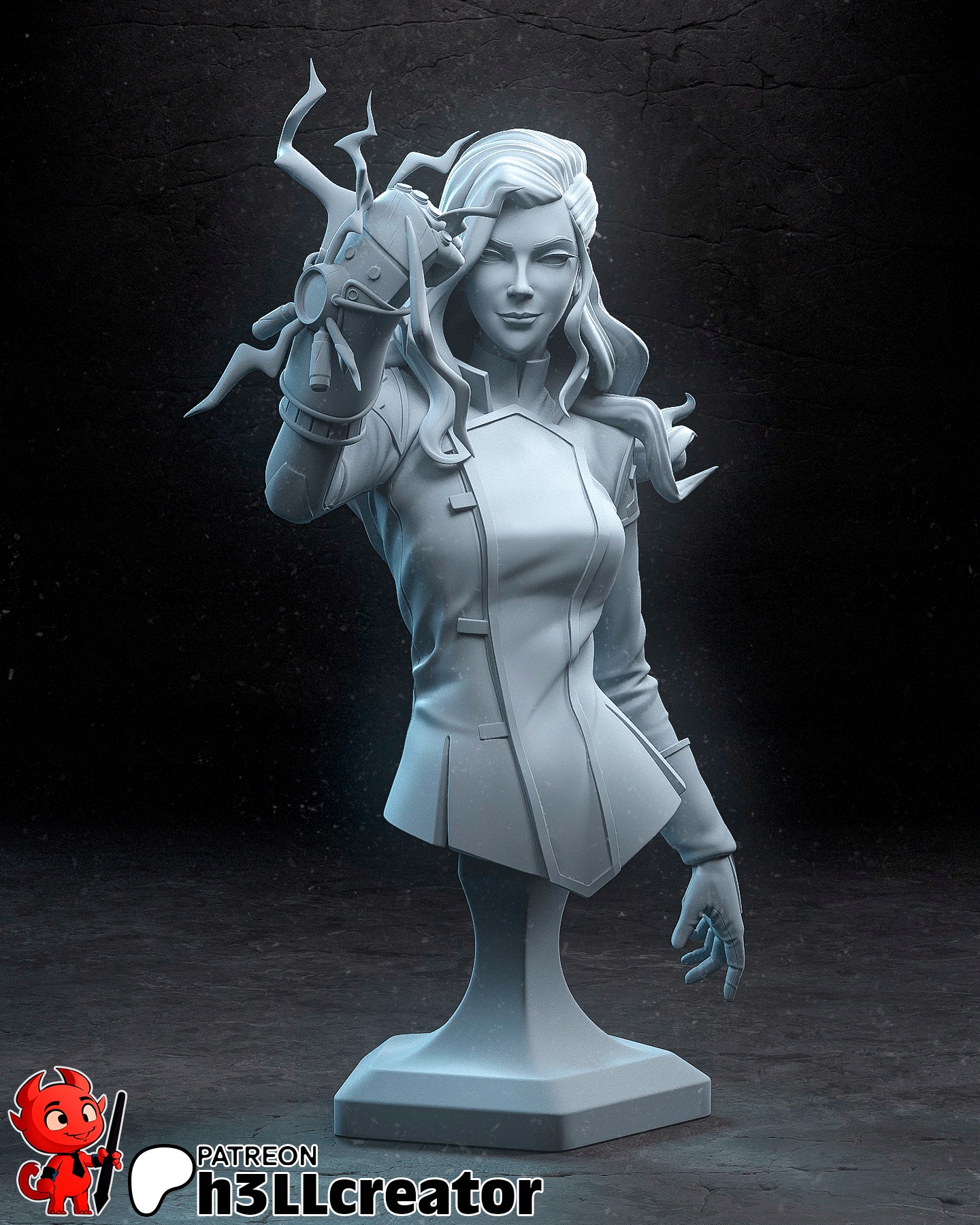 Figurka Asami Sato The Legend of Korra Busta h3LL creator 3D tisk 12K