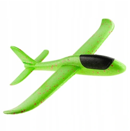 DUŻY SAMOLOT STYROPIANOWY SZYBOWIEC 38CM ZABAWKA RZUTKA ZE STYROPIANU LEKKI