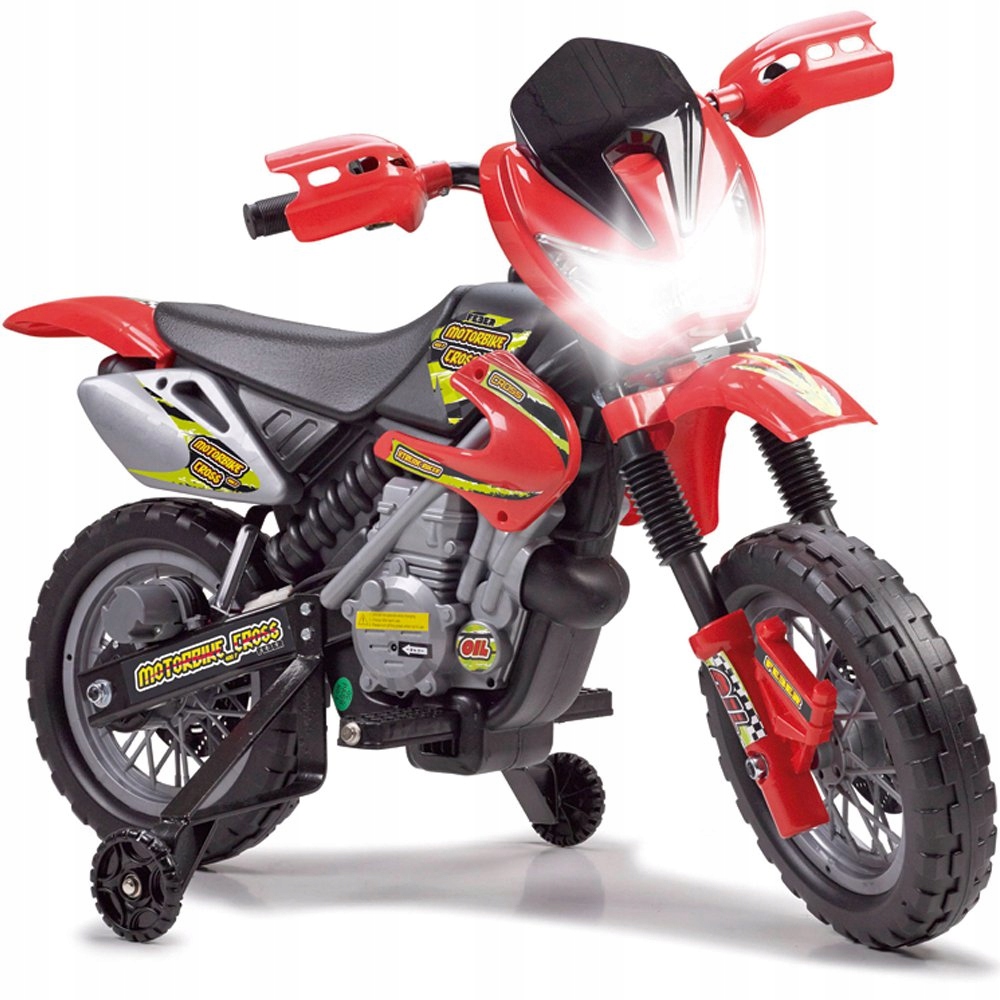Motorek CROSS na Akumulator 6V Dla Dzieci Motocykl Elektryczny FEBER