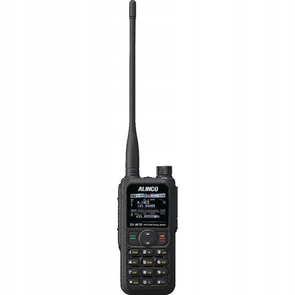 Alinco DJ-W70HE Export ręczny radiotelefon 8W Vhf/uhf Airband IP67 Usb-c