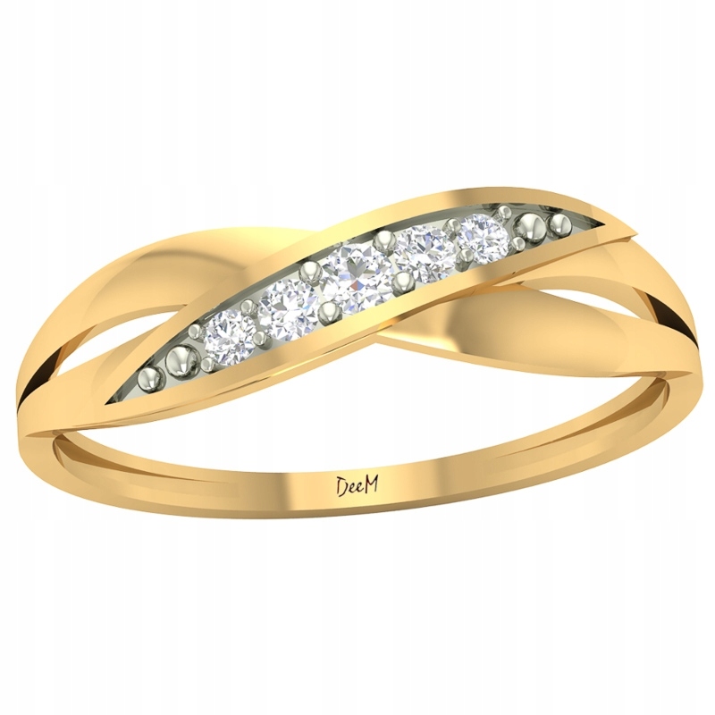 Prstýnek Se Zirkony Ze Zlata 585