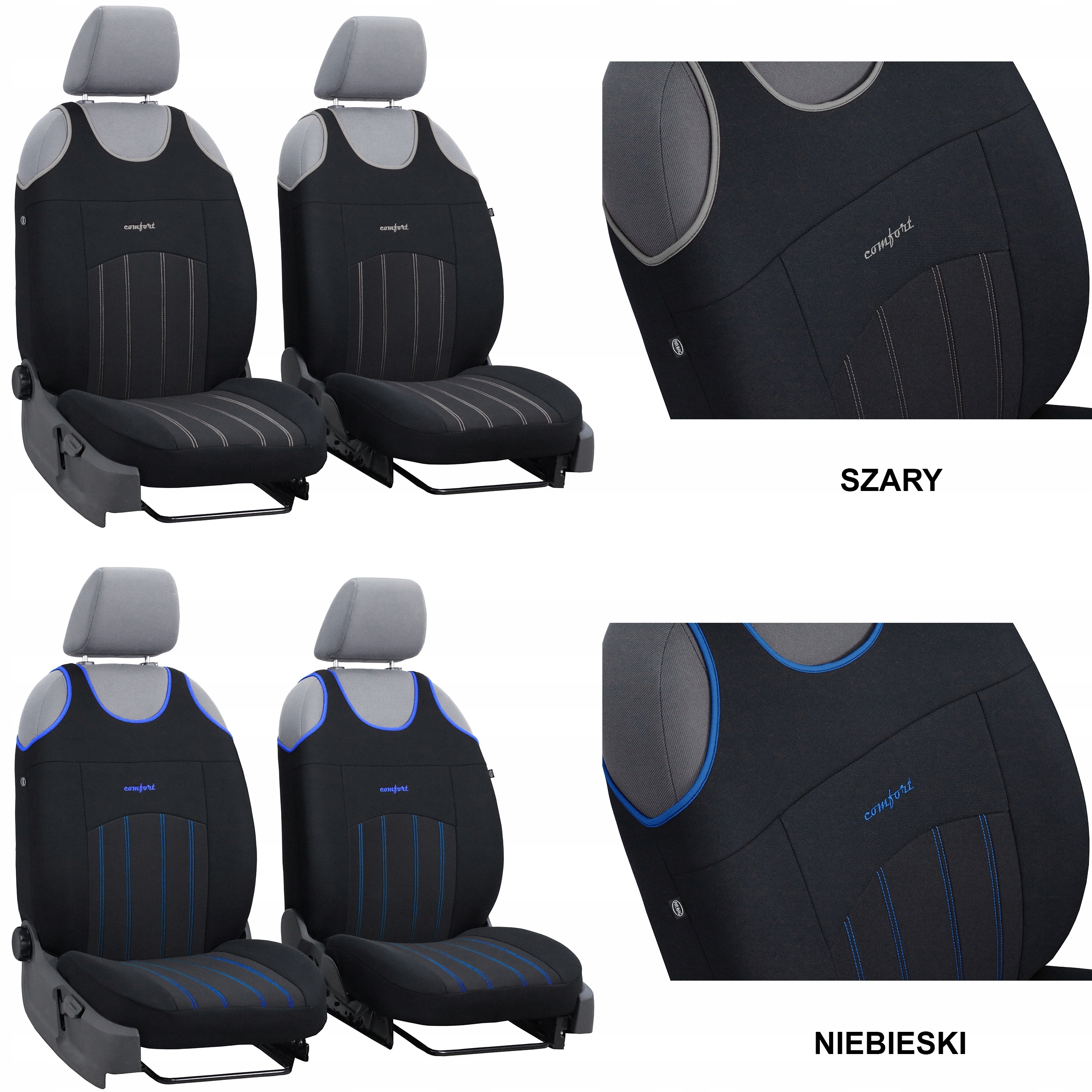 KOSZULKI POKROWCE NA SIEDZENIA FOTELE SAMOCHODOWE Przeznaczenie przednie fotele