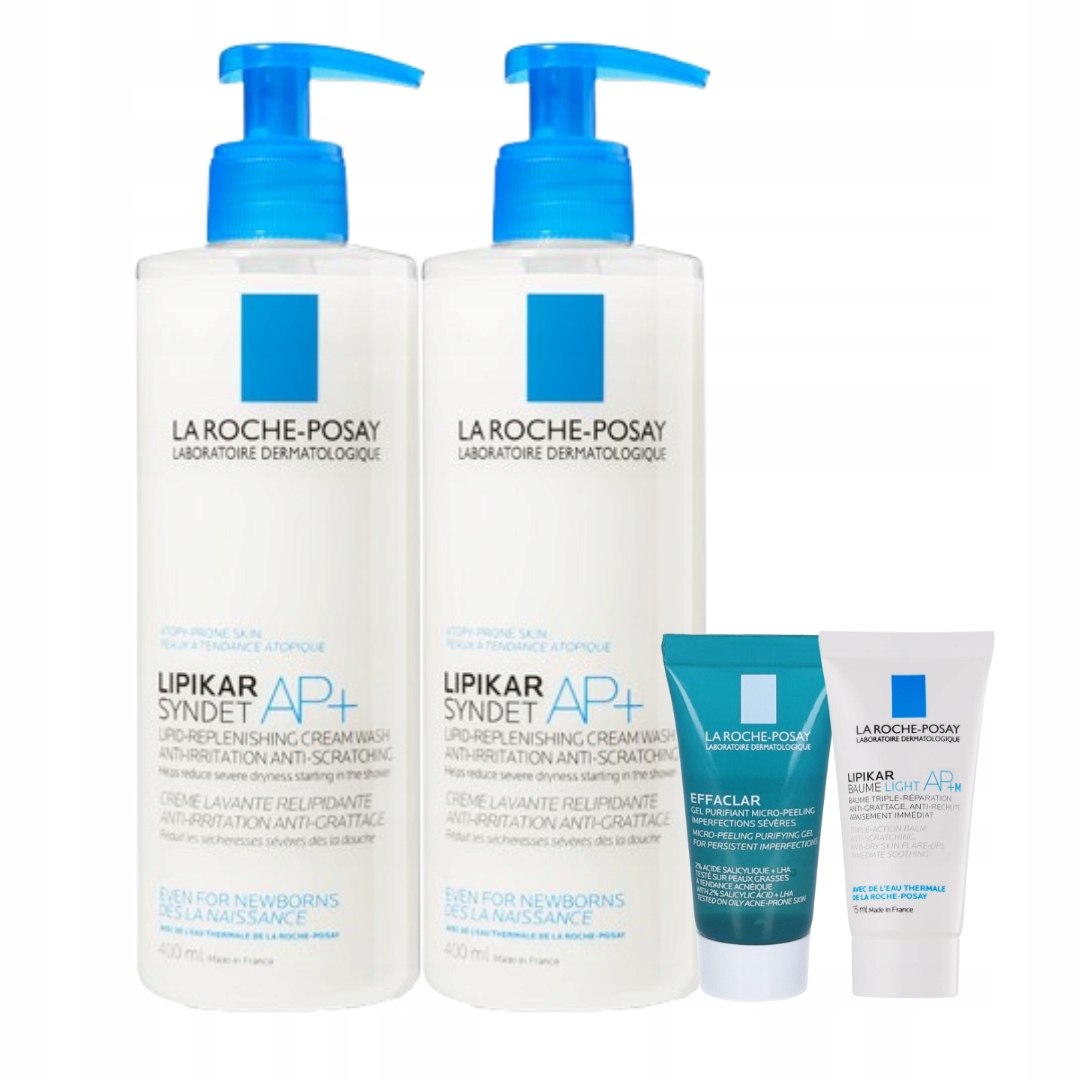 La Roche-Posay Lipikar Syndet Ap+ Krem myjący do skóry atopowej 400ml 2-pak