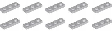

Lego Płytka 1x3 Jasny Szary Lbg 3623 Nowa 10szt