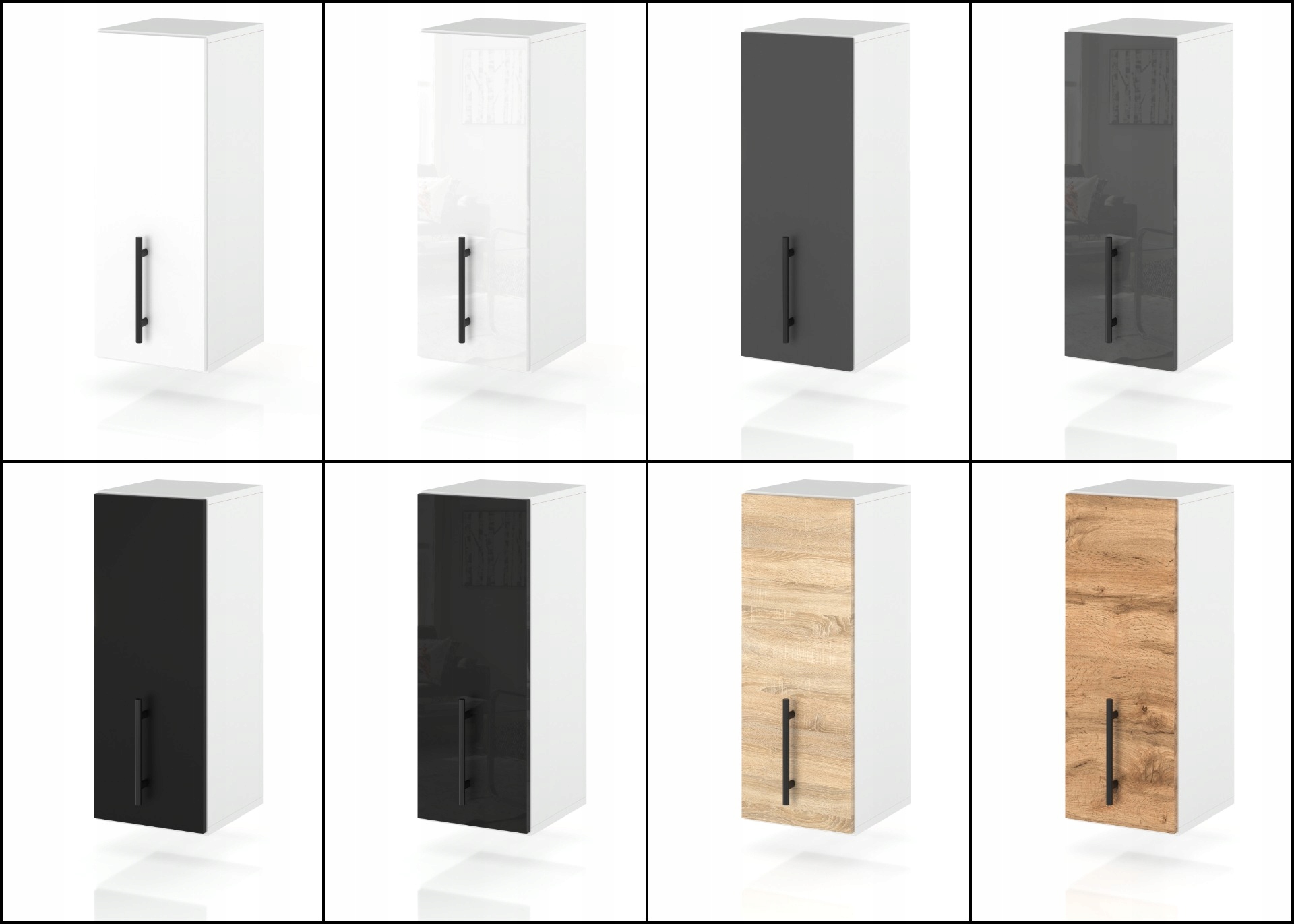 SZAFKA KUCHENNA GÓRNA WISZĄCA DĄB WOTAN 15CM Kod producenta WISZACE