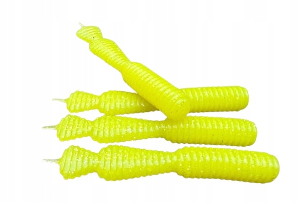 Great Fish Gumy GF2 Leech Fish Scent 6cm 1,8g Yellow 10szt. Pijawka