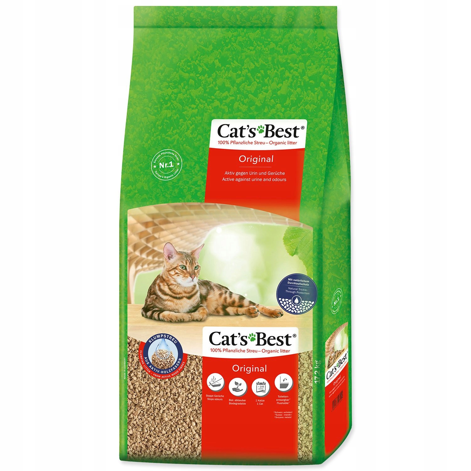 Levně Podestýlka Cats Best Original Kočkolit 40l