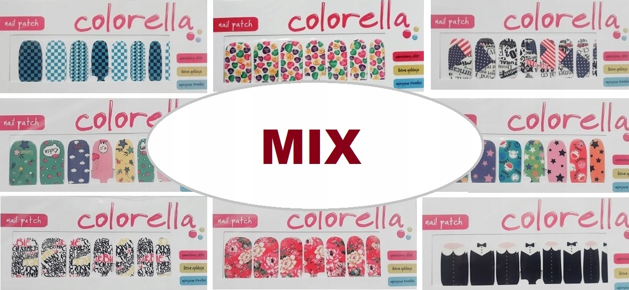 

Colorella Nail Patch Naklejki Na Całe Paznokcie 14