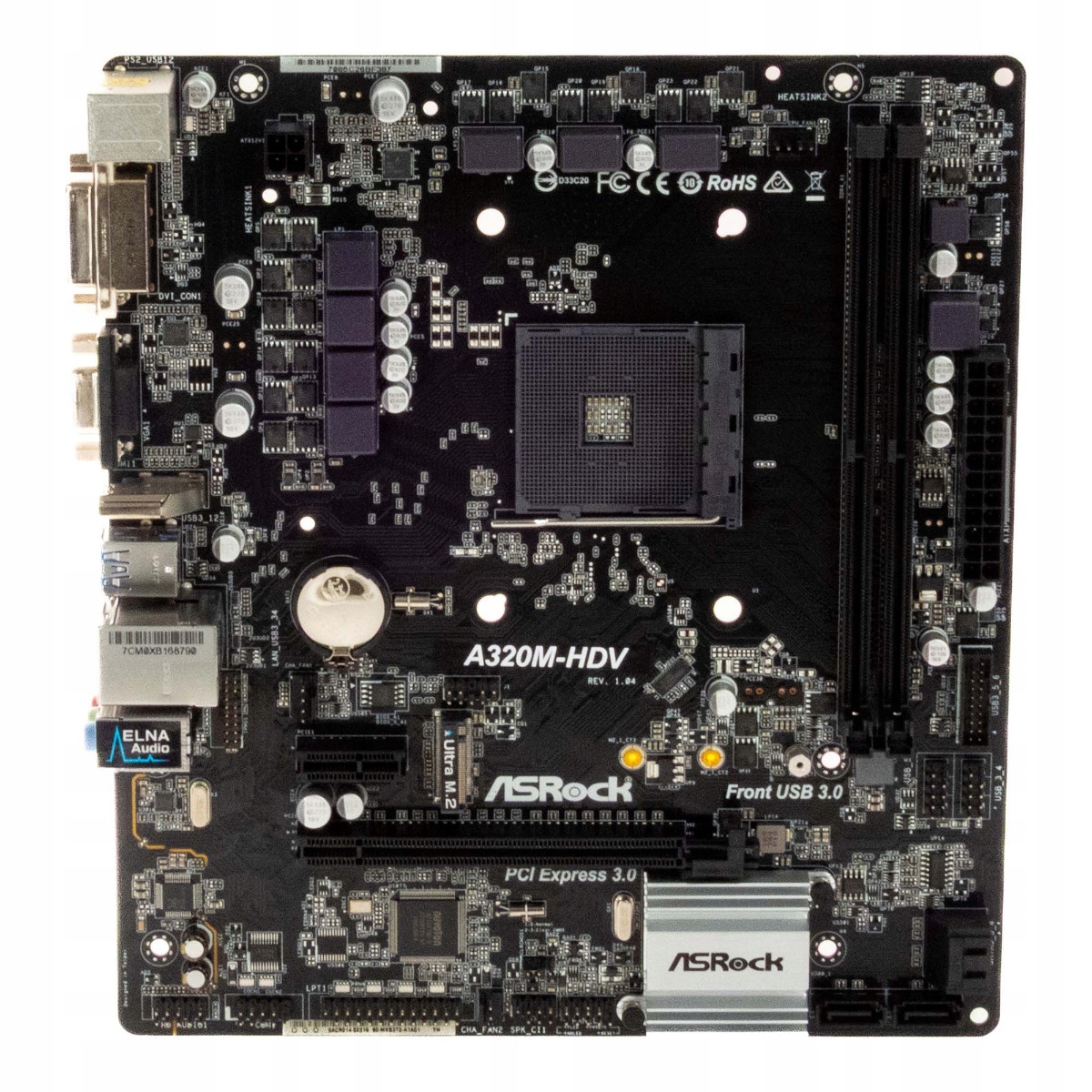 Asrock A320M-HDV Socket AM4 DDR4 PCIe mATX Základní deska