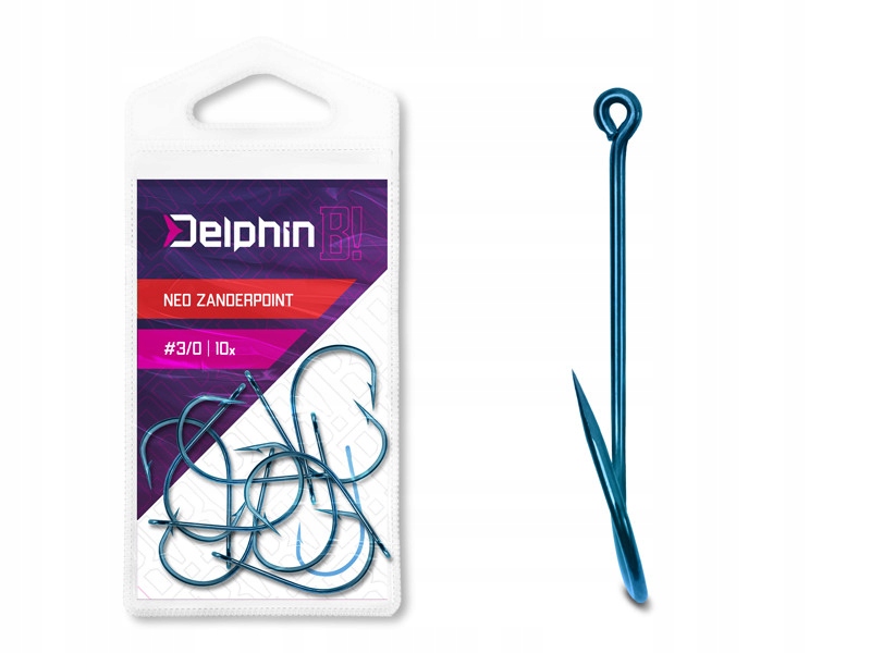 Haczyki Delphin B! Neo ZanderPoint Blu #3/0