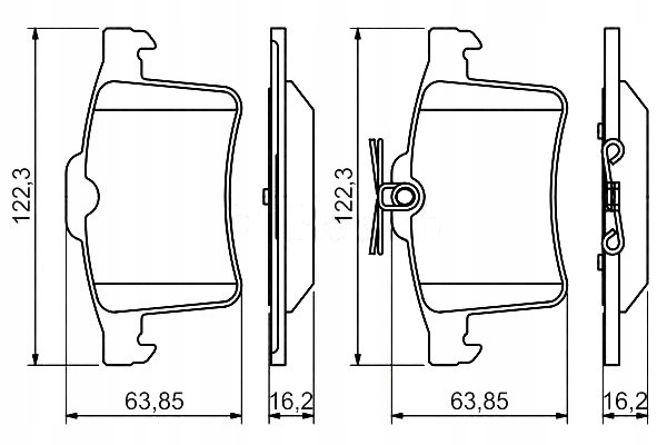 КОЛОДКИ ГАЛЬМІВНЕ BOSCH C2d3792 P36026 Lp2179 61187