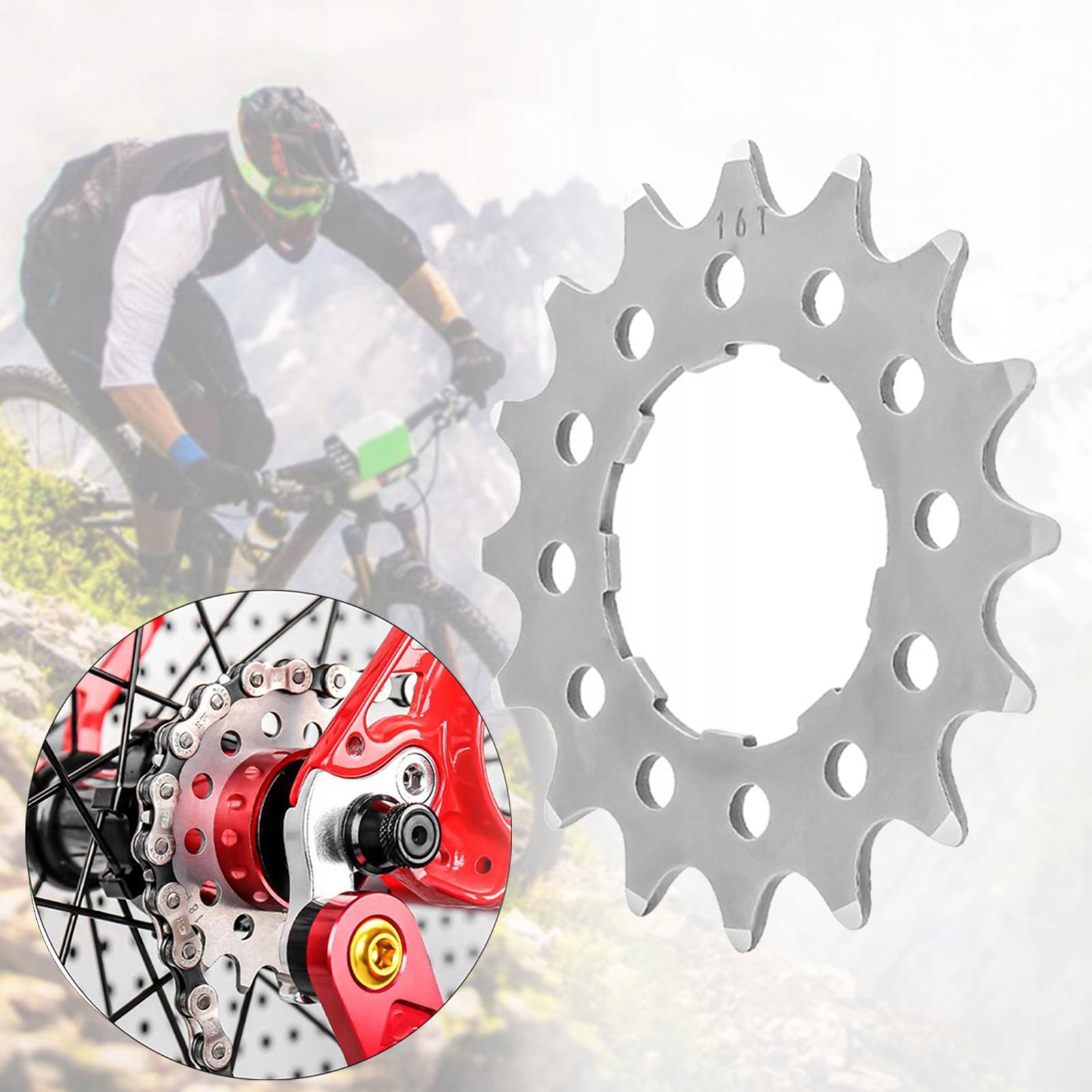 Lightweight Bike Single Cassette Cog 16T Liczba zębów na tarczach 0
