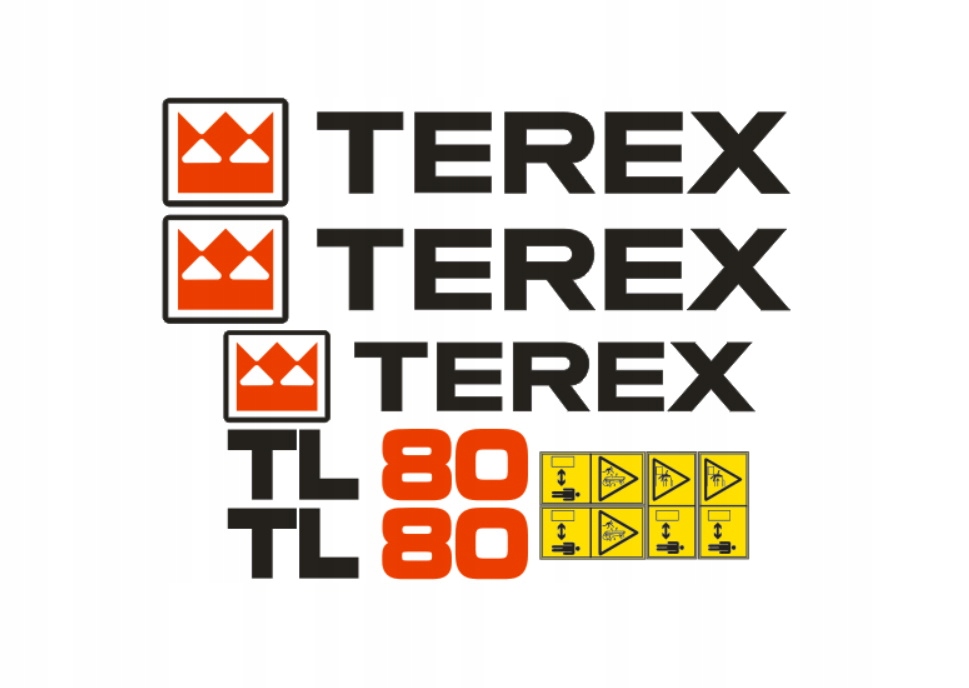 Samolepky s nálepkou Terex TL80