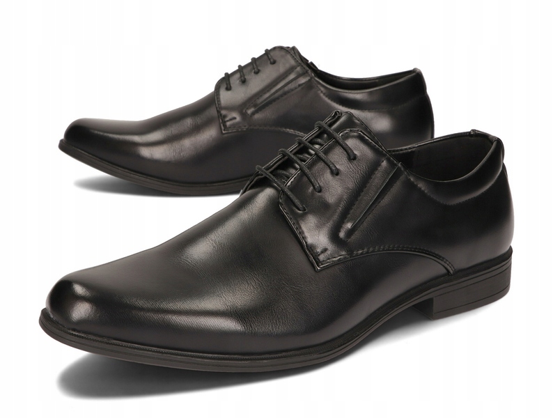BUTY MĘSKIE WIZYTOWE ELEGANCKIE MXC-415 CZARNY 40 Rozmiar 40