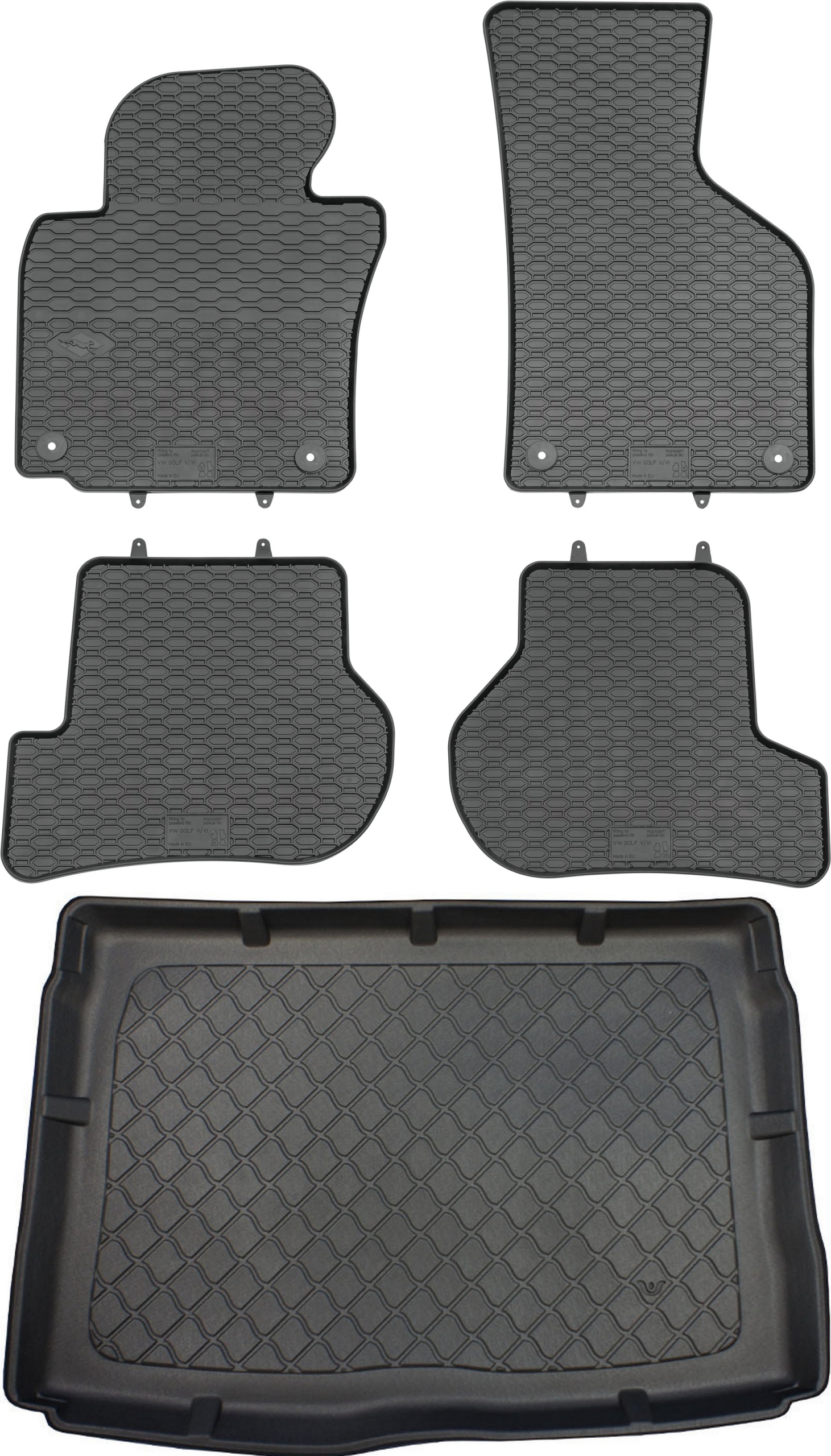 Volkswagen Golf V 1K Hatchback od roku 2003-2008 Sada Koberce batožinový priestor