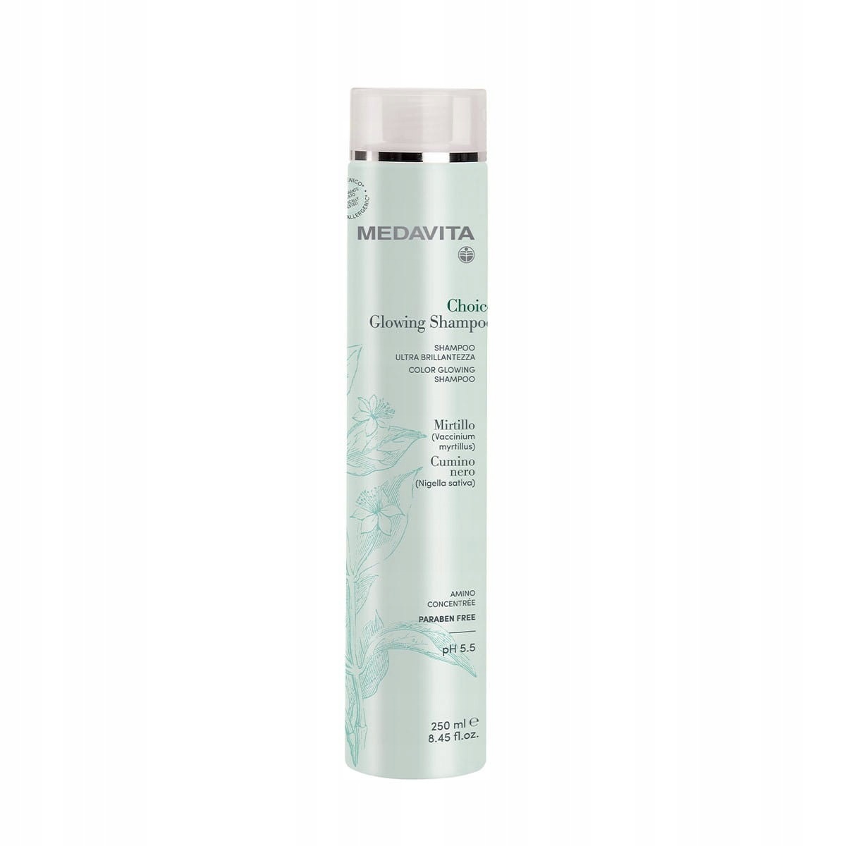Medavita Choice Color Glowing Shampoo 250ml Szampon do każdego rodzaju wł