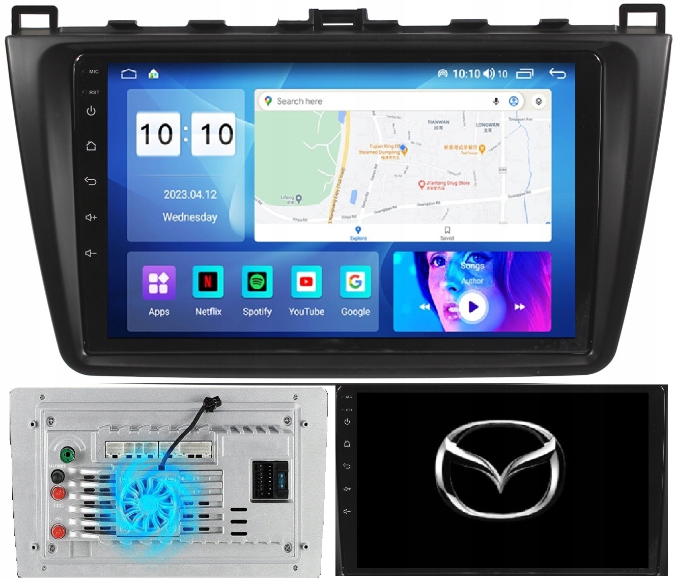 Radio Nawigacja Android Mazda 6 Gh 2008-2012 Bose+kamera+wentylator 8/128GB