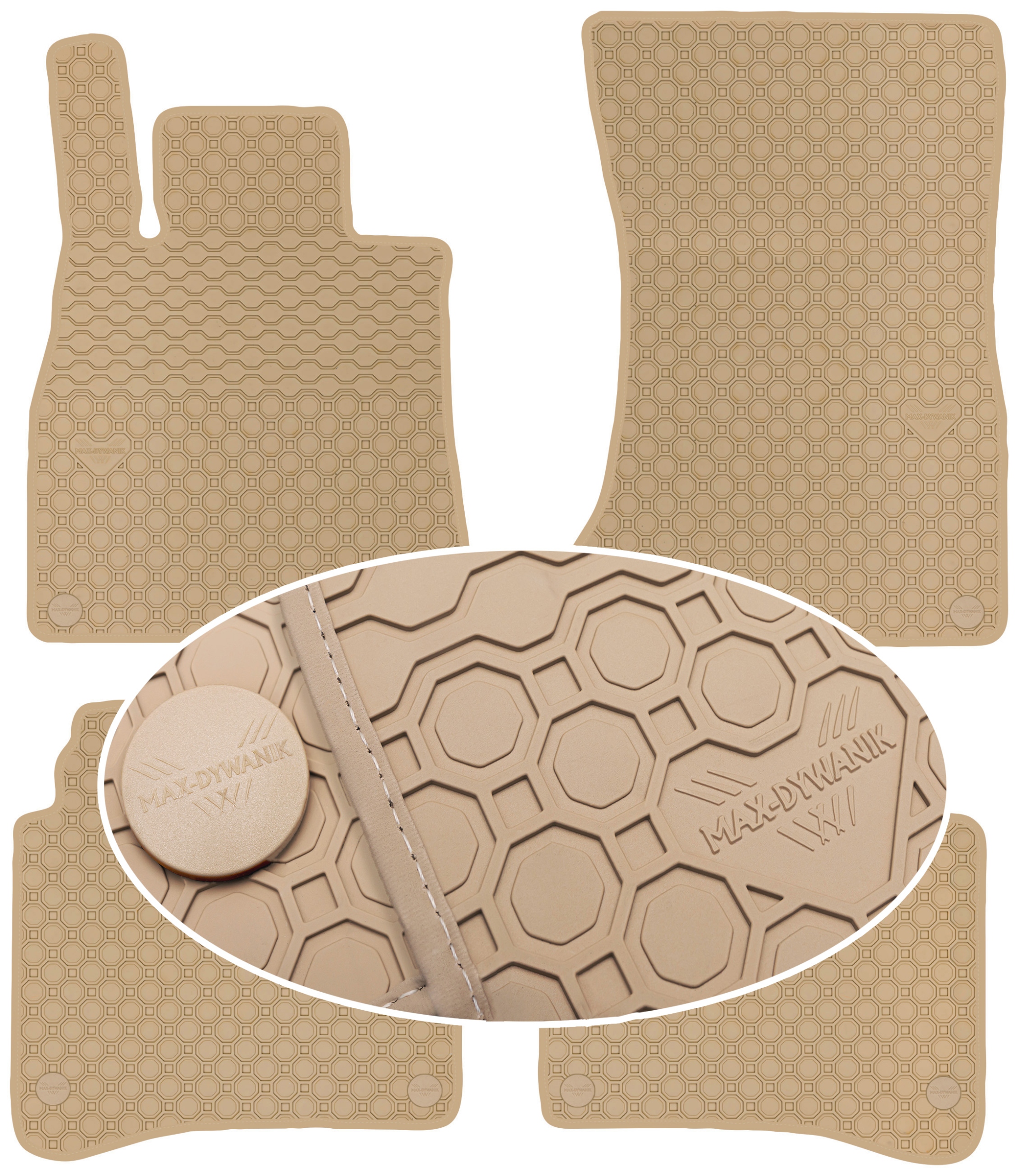 S-Klasa W222 Long 2013-2020 Koberce Béžové