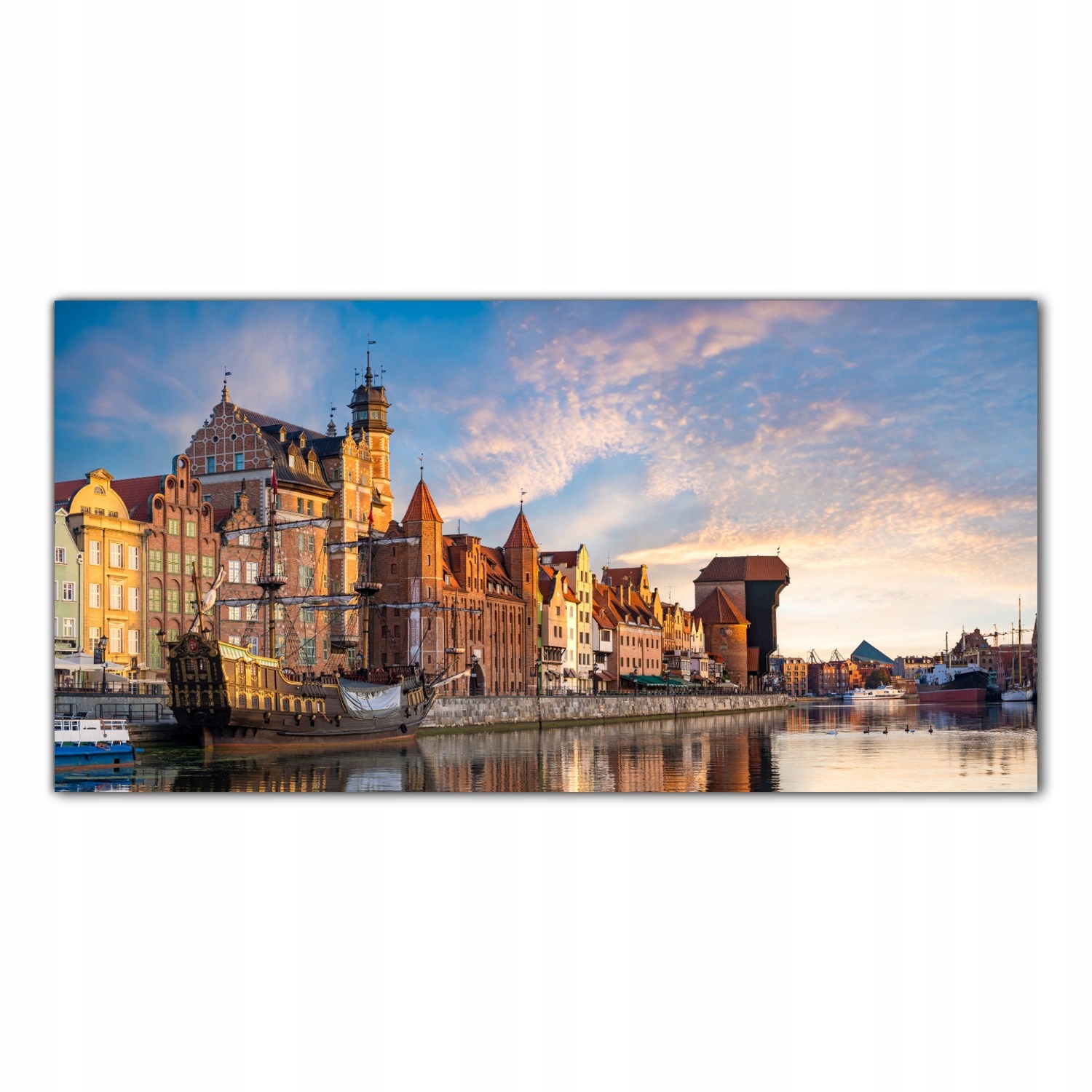 Gdaňsk Město Polsko 100x50 Panely tvrzené sklo