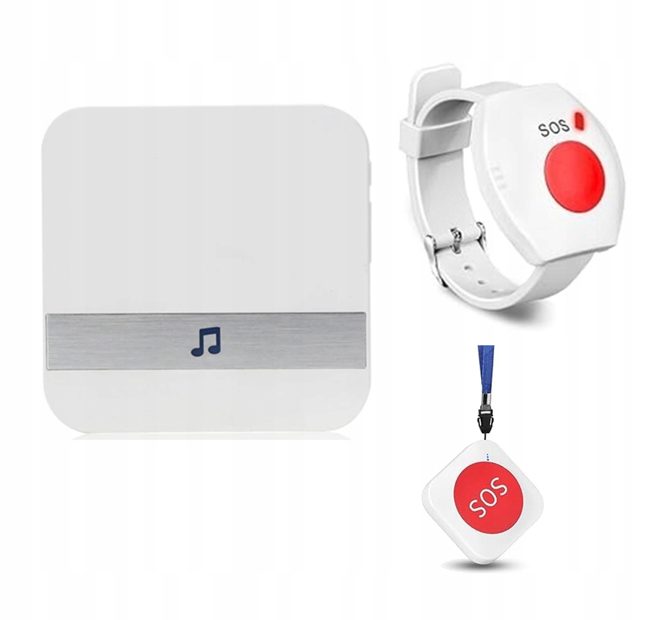 Zvonek Alarm Tlačítko Alarmu Bezdrátové Seniorské Seniory Nemocné