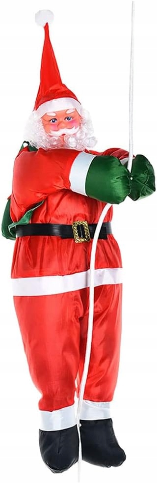 PIĘKNA OZDOBA WSPINAJĄCY SIĘ PO LINIE ŚW MIKOŁAJ