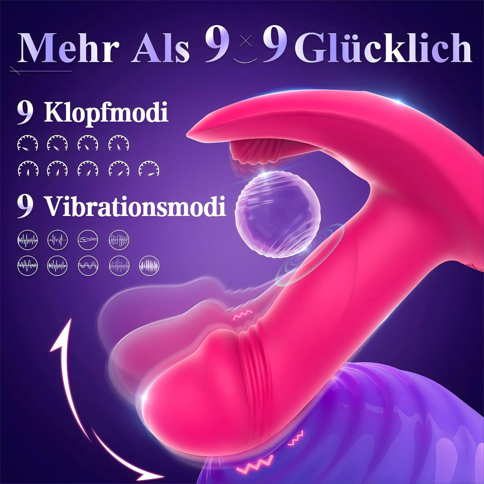 AI-SYNC Wibrator Dla Kobiet i Par Zestaw Wibratorów Klitoris i G-Punkt — miniatura 3