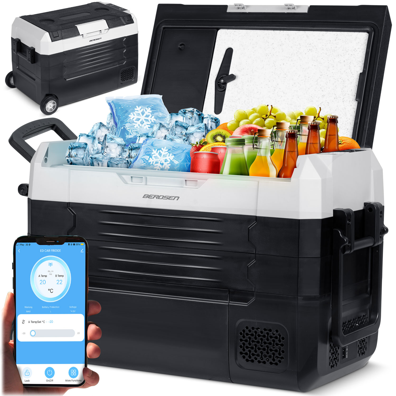 Zamrażarka Lodówka Turystyczna Kompresorowa Samochodowa 40L 12V 100-240V