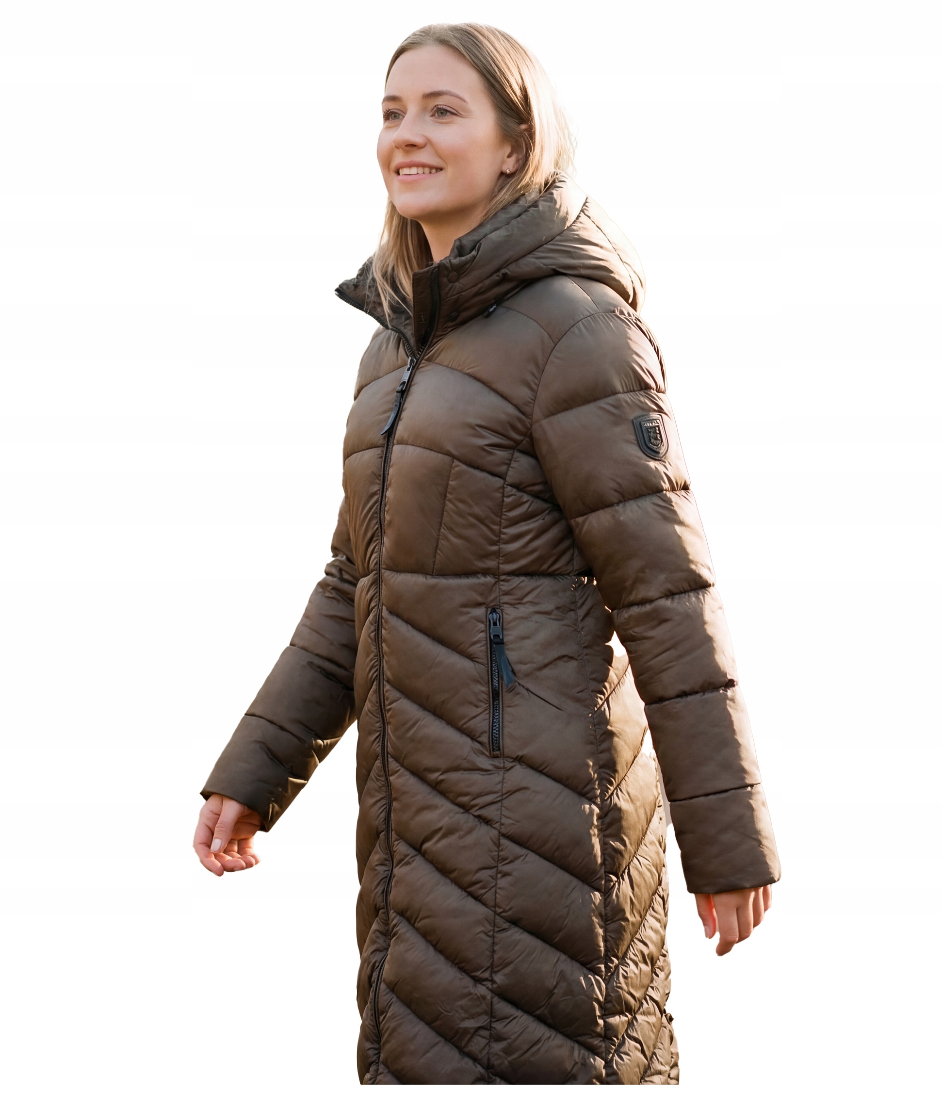 Dámská bunda Geo Norway Blanche Long kabátek dlouhá prošívaná zimní bunda