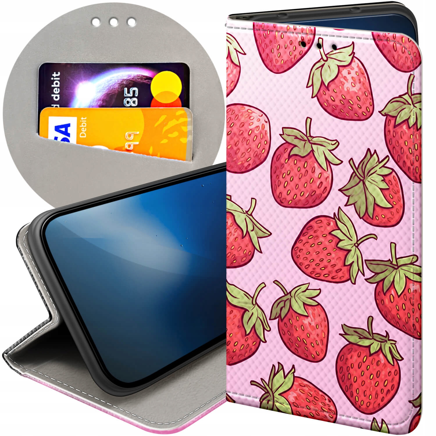 

Etui Do Oppo Reno 5 Lite Truskawki Poziomki