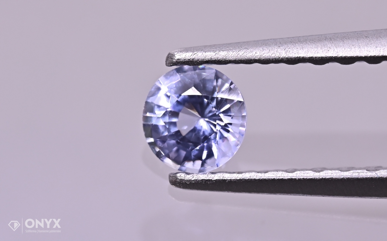 Fazetovaný safír kulatý fi 3,5 mm